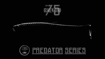 Przynęta Libra Lures Kraken Shad 3" | 7.5 cm | 033 - Motor Oil Brown | 8 szt.