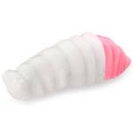 Gumy FishUp Maya 4,0cm | 1,6" | #132 White/Bubble Gum | 7szt.