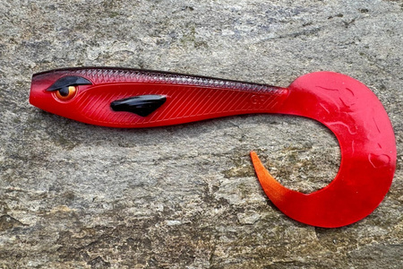 Guma Great Fish Rocky Twister 21cm | Toxic Red 