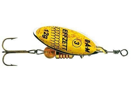 Obrotówka Effzett Predator Spinner #0 | Reflex Yellow