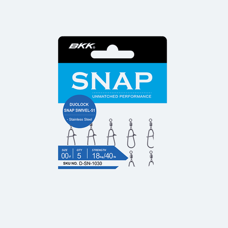 Agrafki BKK Duolock Snap Swivel-51 | #1 | 5 szt.