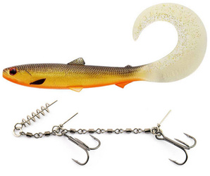 Zestaw Guma Westin BullTeez Curltail 21cm | 49g - Gold Rush + Dozbrojka Vis Vangen
