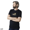 T-shirt Geoff Anderson Organic Tee | Black Orange Chest | XL