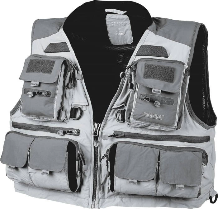 Kamizelka wędkarska Traper Montana Grey - roz. XXL