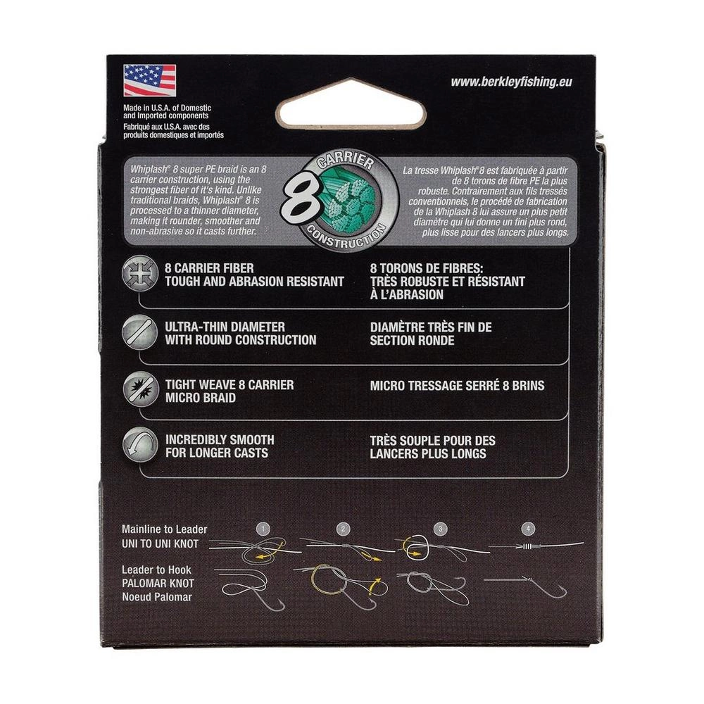 Plecionka BERKLEY Whiplash8 YELLOW 150m - 0.25mm - 40.0kg