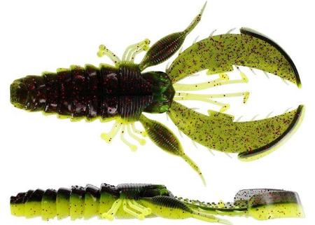 Guma Westin CreCraw Creaturebait 6,5cm | Black/Chartreuse