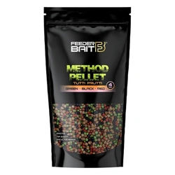 Micro Pellet FEEDER BAIT - 2mm - Tutti Frutti - Green & Black & Red