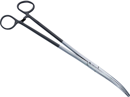 Szczypce Mikado zgumowaną rączką - zakrzywione - 16.5cm