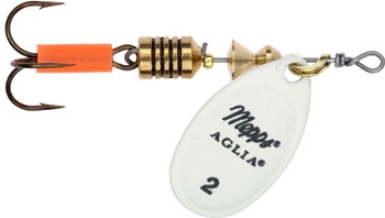 Obrotówka MEPPS AGLIA FLUO #2 biała 4.5g