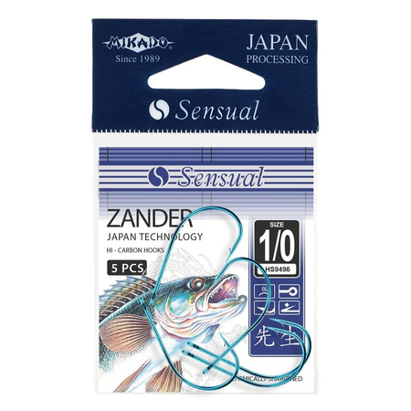 Haczyki Mikado Sensual - ZANDER Nr 1/0 - 5szt.