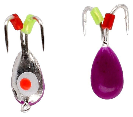 Żuczek podlodowy Mikado Ice Bug 4mm - wolfram - Fioletowo-srebrny