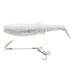Zestaw Guma SAVAGE GEAR Cannibal 12.5cm 20g White Flash + Dozbrojka Vis Vangen