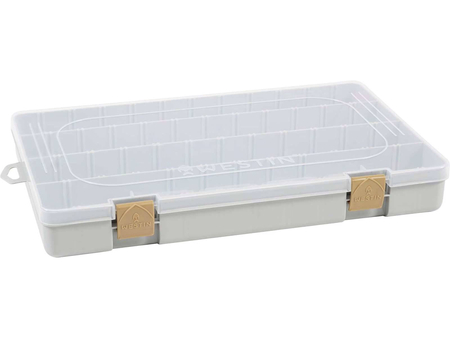 Pudełko Westin W3 Tackle Box Grey/Clear | 36x22,5x4,8cm