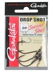Haki Gamakatsu Swivel Shot Hooks Black #1