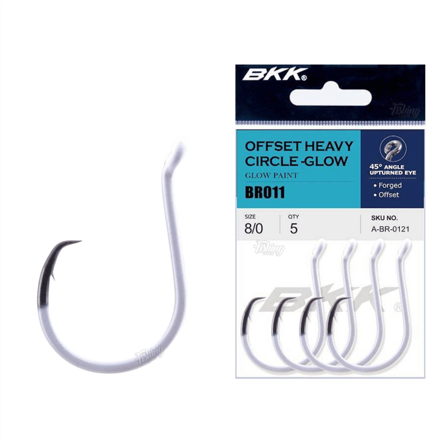 Haczyki sumowe BKK Offset Heavy Circle Glow | #9/0 | 4 szt.