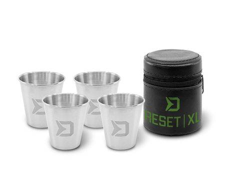Zestaw kieliszków DELPHIN ze stali nierdzewnej RESET 4w1 XL