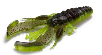 Guma Westin CreCraw Creaturebait 6,5cm | Black/Chartreuse