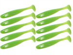 Guma Keitech Easy Shiner 3" | 7,6cm |  #026 Clear Chartreuse Glow | 10 szt.