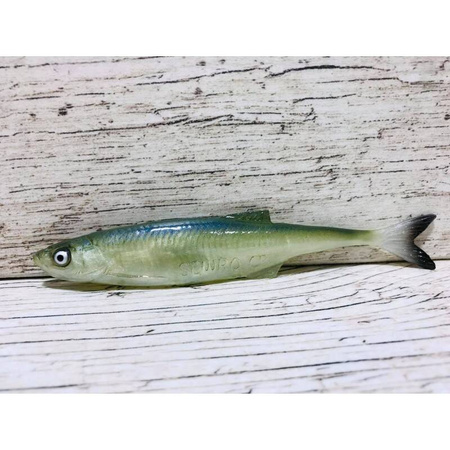 Guma SEWRO CUSTOM BAIT Ukleja 12.5cm- Zielona Naturalny Ogon