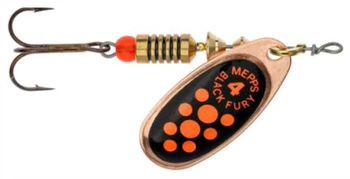 Obrotówka MEPPS BLACK FURY #4 miedziany / czerwone kropki 8g