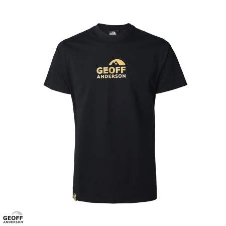 T-shirt Geoff Anderson Organic Tee | Black Orange Chest | S