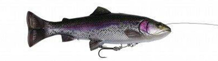 ..Guma SAVAGE GEAR 4D Line Thru Pulsetail Trout 16cm SS 51g - RAINBOW TROUT