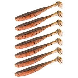 Keitech Easy Shiner 4"/10,16cm #438 Green Pumpkin Fire - 7szt.