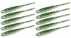 Guma Keitech Shad Impact 3" | 7,6cm | LT#49 LT Green Sardine | 10 szt.