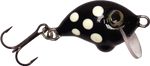 Wobler A.J Lures Żniwiarz 2.5cm - tonący - Czarny w Białe Kropki