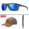 Okulary polaryzacyjne Wiley X - KINGPIN CAPTIVATE / Blue Mirror / Matte Graphite + GRATISY!