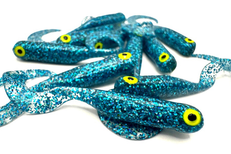 Guma Great Fish GF1 Twister 4,9cm | Glitter Blue | rybny | 10 szt.