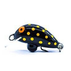 Wobler Engima Baits Minifish 3cm - Czarny w kropki - tonący
