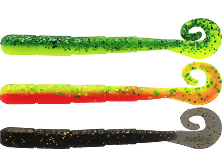 Zestaw Westin Ned Worm Curtail 5cm | Dark Water Mix 23 | 6 szt.