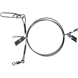 Przypon stalowy BKK 7x7 Wire leader HD (Pike Snap) | 40cm | 18kg | 2 szt.