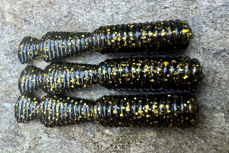 Guma Great Fish GF2 Leech 6cm | Black&Gold | bezzapachowy | 10 szt.
