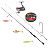 Zestaw na sandacze z wędka  Abu Garcia Veritas Ltd 702M XF 213cm | 7-28g - kołowrotek Daiwa 23 Ninja LT 3000-C