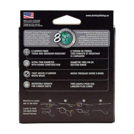Plecionka Berkley Whiplash 8 Yellow 0.28mm | 47.1kg | 150m