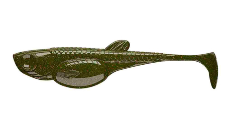 Przynęta Libra Lures Embrion Shad 3" | 7.5 cm | 032 - Motor Oil Green | 8 szt.