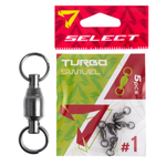 Krętliki łożyskowe Select Turbo Swivel #1 | op. 5 szt.