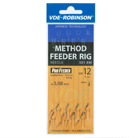 Przypon Robinson VDE-R z bagnetem MF 501BM | #6 | plecionka 0,12mm | 10 szt.