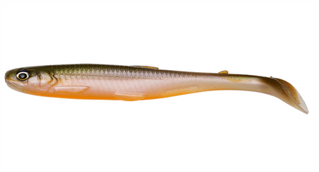 Guma Savage Gear Slender Scoop Shad 9cm | Olive Pearl