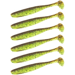 Keitech Easy Shiner 4.5"/11,43cm #401 Green Pumpkin Chartreuse - 6szt.