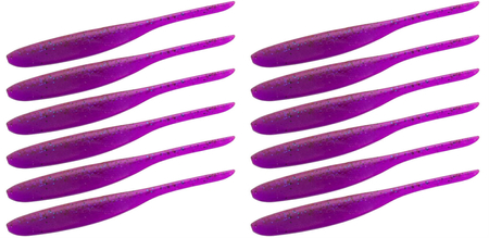 Guma Keitech Shad Impact 2" | 5,1cm |  #CT21 Chameleon/Black & Blue FLK | 12 szt.