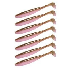 Keitech Easy Shiner 4"/10,16cm LT#52 Green Pumpkin Pink - 7 szt.