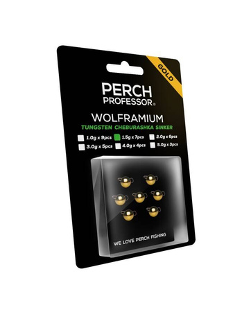 Perch Professor Wolframium czeburaszka wolframowa złota 1.5g - 7szt.