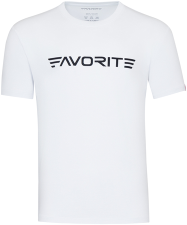 T-shirt Favorite Black Logo - Biały - rozmiar XL