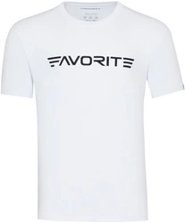 T-shirt Favorite Black Logo - Biały - rozmiar L