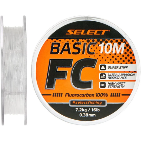 Fluorocarbon Select Basic FC 0.38mm | 7.20kg | 10m