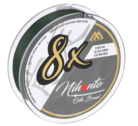Plecionka Mikado Nihonto Octa Braid 0,30mm | green | 150m