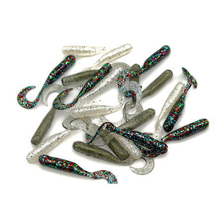 Guma Great Fish GF1 Twister Baby 3cm | MIX4 | Bezzapachowy | 21 szt.